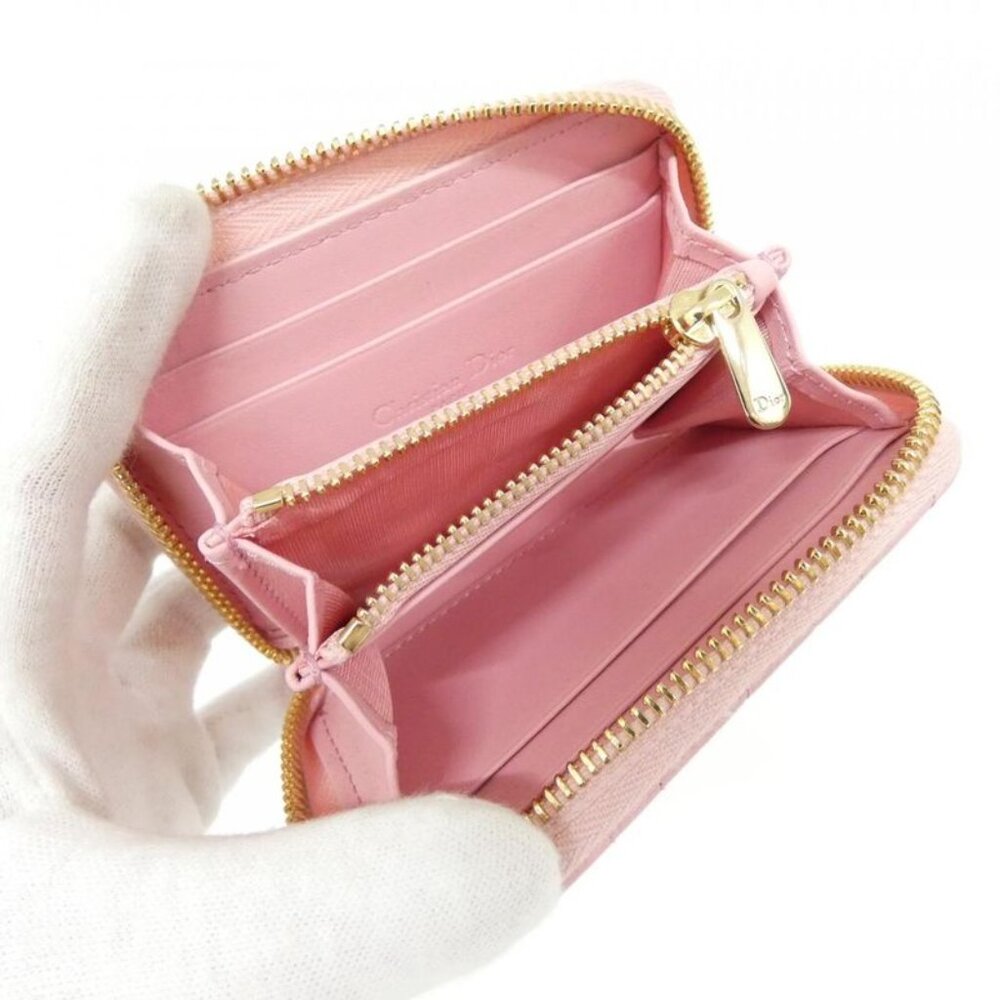 Dior Voyageur Coin Case Handbag Melocoton Pink - Picture 8 of 10